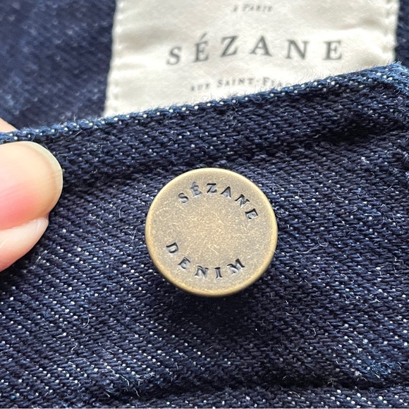 Sézane The 70's Trousers Wide Leg Jeans - 34EU/24"/2US 🇫🇷 - Picture 4 of 11